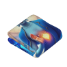 280g Flanelle Blanket (Style Vertical) - Motif bleu du Bouddha