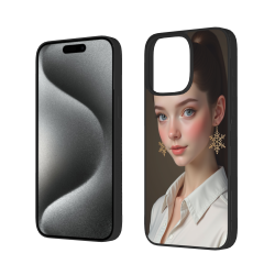 iPhone 15/Pro/Max 客製手機殼 - 唯美女性人像 | okomall