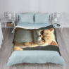 Drap en flanelle de 280g (style vertical) imprimé avec le motif Garfield