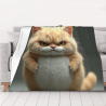 Coprimano di flanella 280g (orizzontale) con motivo Garfield