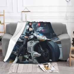 280g Flannel Fuzzy Blanket - Anime Pattern Horizontal Blanket