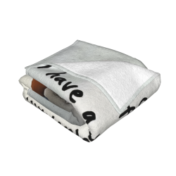 Couverture en flanelle douce de 280g (horizontale) avec motif - Articles agréables pour la maison