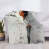 Couverture en flanelle douce de 280g (horizontale) avec motif - Articles agréables pour la maison