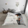 Couverture en flanelle douce de 280g (horizontale) avec motif - Articles agréables pour la maison