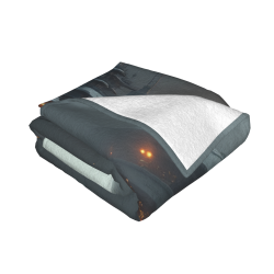 Drap en flanelle doux de 280g (horizontal) - Motif de science-fiction