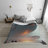280g Flannel Fuzzy Blanket (Horizontal) - Sci-Fi Pattern