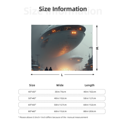 Manta de franela suave de 280g (horizontal) - Diseño de ciencia ficción