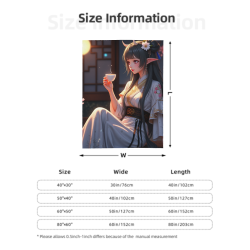 Beautiful Girl Flannel Blanket - Okomall
