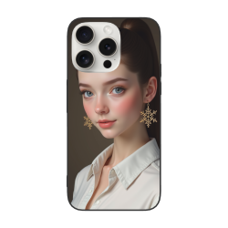 Personalisierte Hülle für iPhone 15/Pro/Max - Ästhetisches Damenporträt | okomall