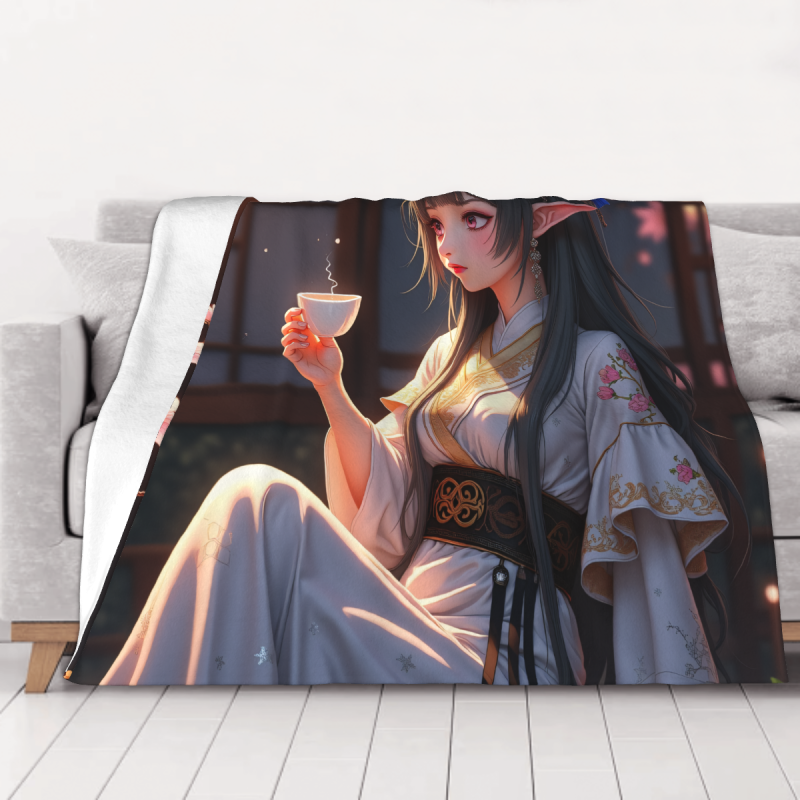 Dreamy Girl Flannel Decke – Okomall