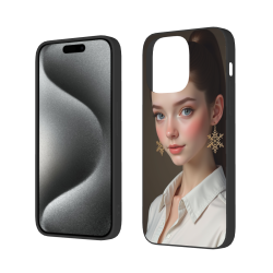 iPhone 15/Pro/Max 定制手机壳 - 唯美女性人像 | okomall