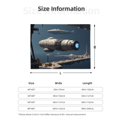 280g フランネルフリースブランケット（水平スタイル） - 宇宙テーマパターン