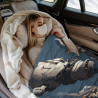 Drap en flanelle polar de 280g (style horizontal) - Motif thème science-fiction