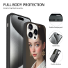 Personalisierte Hülle für iPhone 15/Pro/Max - Ästhetisches Damenporträt | okomall