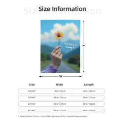 280g 플란넬 퍼지 담요 (수직 스타일) 패턴 디자인