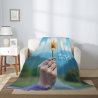 280g Flanell-Fleece-Decke (vertikales Design) mit Muster