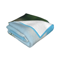 Couverture en Flanelle Florale Rêveuse - Votre Compagnon Douillet pour la Maison