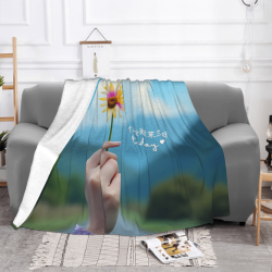 Couverture en Flanelle Florale Rêveuse - Votre Compagnon Douillet pour la Maison