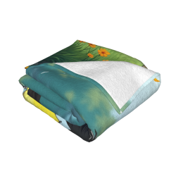 Couverture en Flanelle pour Couple sous la Pluie Romantique - Okomall
