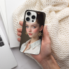 Personalisierte Hülle für iPhone 15/Pro/Max - Ästhetisches Damenporträt | okomall