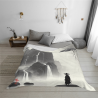 Couette Polaire 280g (Style Horizontal) Version Imprimée Paysage et Figure