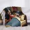 280g 플란넬 블랭킷(가로형) 부모-자녀 온기 패턴