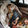 Coperta di flanella 280g (Orizzontale) Motivo di calore tra genitori e figli