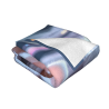 Decke aus Fleece 280 g (horizontales Design) – Katzen- und Mädchenmuster
