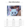 Decke aus Fleece 280 g (horizontales Design) – Katzen- und Mädchenmuster