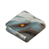 Couverture en flanelle douce de 280g (style vertical) avec motif de dragon, un bon choix pour le confort et la chaleur