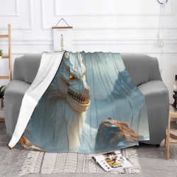 Flanelldecke mit Drachenschuppe - Kuschelig & Warm
