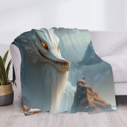 Flanelldecke mit Drachenschuppe - Kuschelig & Warm