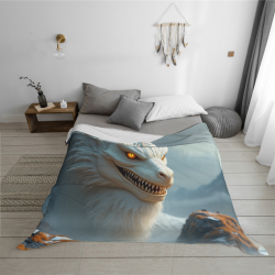 Flanelldecke mit Drachenschuppe - Kuschelig & Warm