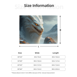 Couverture en Flanelle Écailles de Dragon - Douillette et Chaud