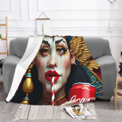 بطانية الفلانيل بإلهة مصرية - Okomall