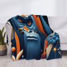 Couverture en flanelle de 280g (style horizontal) avec impression exquise
