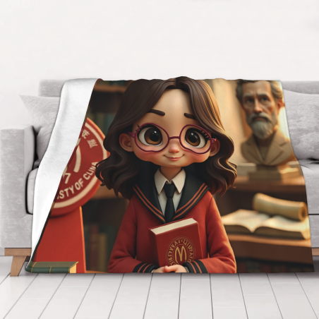 Coperta in Pile da 280g (Stile Orizzontale) con Motivo