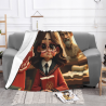 280g Flannel Fleece Blanket (Horizontal Style) with Pattern