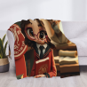 Couette en Polaire 280g (Style Horizontal) avec Motif