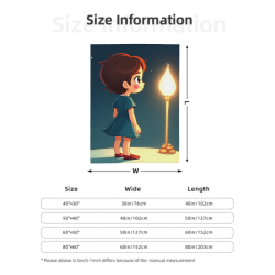 280g 수직형 플란넬 담요: 귀여운 카툰 패턴, 부드럽고 따뜻한 품질