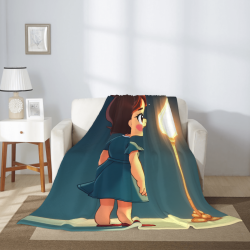 Vertikale Flanelldecke 280g: Süßes Cartoon-Muster, komfortabel und warm