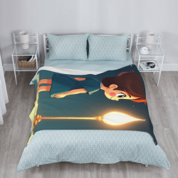 Vertikale Flanelldecke 280g: Süßes Cartoon-Muster, komfortabel und warm