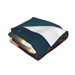 280g Flanell-Fleece-Decke (horizontales Design) mit Cartoon-Muster, eine großartige Wahl für Komfort
