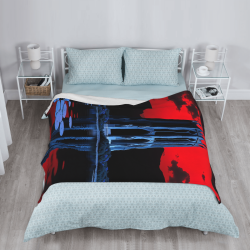 Couverture en flanelle verticale 280g : Motif gothique et matériau haute qualité