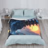 Flanelldecke mit Sonnenaufgangs-Berglandschaft – Okomall