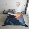 Coperta in Flanella 280g (Orizzontale) con Stampa Paesaggio Cinese - Comfort e Calore Garantiti