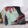 Fleece-Decke 280 g (horizontal) - Druck mit Fantasie-Muster