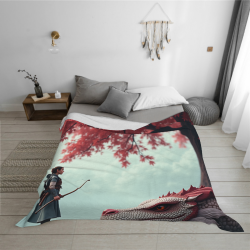 280g Flannel Blanket (Horizontal) - Fantasy Pattern Printing