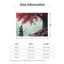 280g Flannel Blanket (Horizontal) - Fantasy Pattern Printing