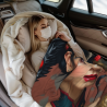 280g Flanell-Fleece-Decke (Horizontal) mit exquisitem chinesischem Design